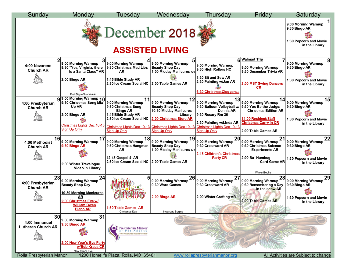 Rolla Presbyterian Manor Senior Living Community Assisted Living